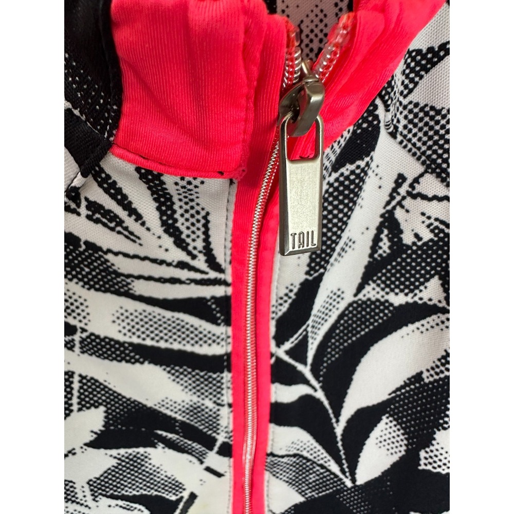 Tail Simone Venture Golf Dress Large Pink Black White Palm Print UPF 50+ Stretch - Picture 8 of 10